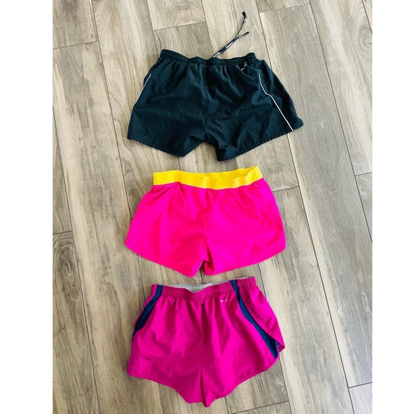 Nike Dri-Fit Workout Shorts Bundle, Elastic Waist-Size Small Pink and Black - Picture 2 of 8